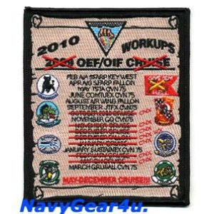 画像: CVW-3/CVN-75 2010 OEF/OIF WORKUPSクルーズ記念パッチ