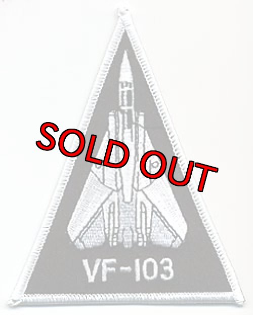 画像1: VF-103 JOLLY ROGERSショルダートライアングルパッチ（VF-103Ver.）