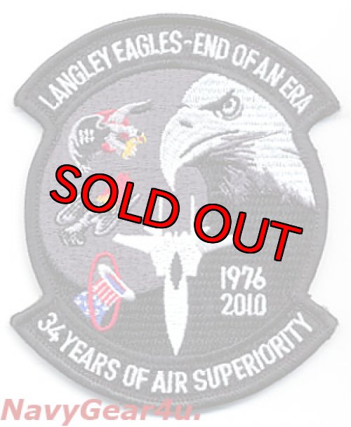 画像1: USAF 1FW 2010 F-15運用終了記念パッチ（ベルクロ付き）