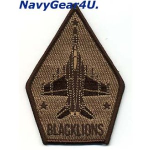 画像: VFA-213 BLACK LIONS F/A-18F ショルダーパッチ(デザート)