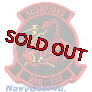 画像: VAQ-132 SCORPIONS RED AIR仮想敵任務部隊パッチ（ベルクロ有無）