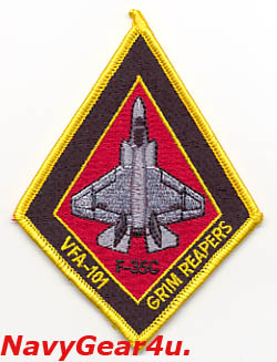 画像1: VFA-101 GRIM REAPERS F-35Cショルダーパッチ（ベルクロ有無）