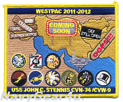 画像1: CVW-9/CVN-74 WESTPAC OEF/OND 2011-12クルーズ記念パッチ（VFA-97/デッドストック）