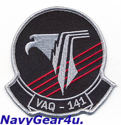 画像1: VAQ-141 SHADOWHAWKS部隊パッチ（ベルクロ有無）