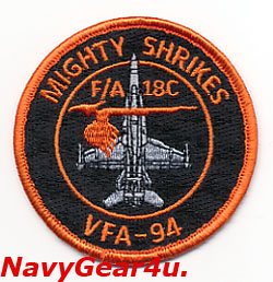 画像1: VFA-94 MIGHTY SHRIKES F/A-18Cショルダーバレットパッチ（2012〜2015/ベルクロ有無）