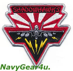 画像1: VAQ-141 SHADOWHAWKS FAR EAST GROWLERショルダーパッチ（Ver.2/ベルクロ有無））