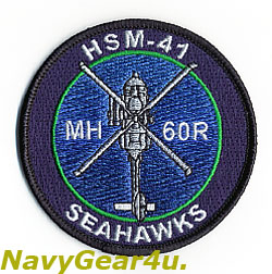 画像1: HSM-41 SEAHAWKS MH-60Rショルダーバレットパッチ（ベルクロ有無）