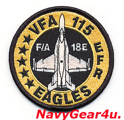 画像1: VFA-115 EAGLES F/A-18Eショルダーバレットパッチ（5スター/ベルクロ有無）