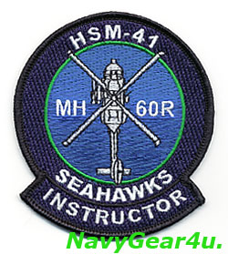 画像1: HSM-41 SEAHAWKS MH-60Rインストラクー用ショルダーパッチ