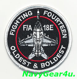 画像1: VFA-14 TOPHATTERS F/A-18Eショルダーバレットパッチ（ベルクロ有無）