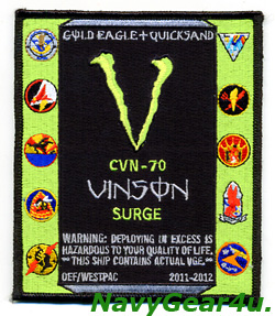 画像1: CVW-17/CVN-70 OEF/WESTPAC SURGE 2011-12クルーズ記念パッチ（VAQ-134）