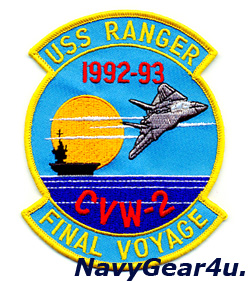 画像1: VF-1 WOLFPACK CVW-2/CV-61 RANGERファイナルクルーズ1992-93記念パッチ