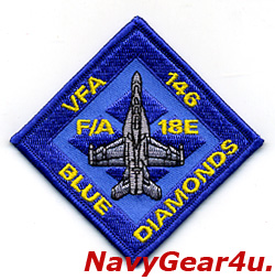 画像1: VFA-146 BLUE DIAMONDS F/A-18E ショルダーダイヤモンドパッチ（ベルクロ有無） 