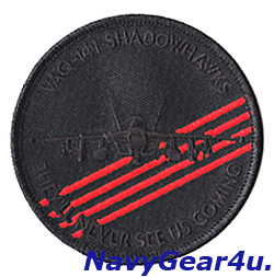 画像1: VAQ-141 SHADOWHAWKS EA-18Gショルダーバレットパッチ（ブラックVer.）