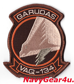 画像1: VAQ-134 GARUDAS部隊パッチ（デザートVer.2/ベルクロ有無）