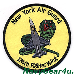 画像1: ニューヨークANG 174th FIGHTER WINGショルダーパッチ