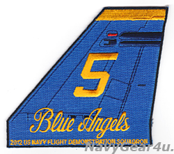 画像1: ブルーエンジェルズ2012ツアー記念垂直尾翼パッチ#5（デッドストック）