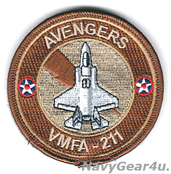 画像1: VMFA-211 WAKE ISLAND AVENGERS F-35Bショルダーバレットパッチ（デザート/ベルクロ付き）