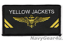 画像1: VAQ-138 YELLOW JACKETSパイロットネームタグ（ベルクロ有無）