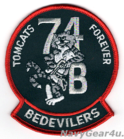 画像1: VF-74 BE-DEVLIERS部隊解散記念 F-14Bマスコットパッチ（ベルクロ有無）
