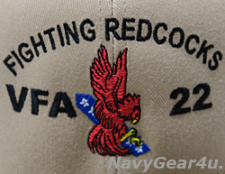 画像2: VFA-22 FIGHTING REDCOCKSオフィシャルボールキャップ（カーキ/FLEX FIT）