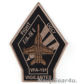 画像1: VFA-151 VIGILANTES F/A-18Eショルダーパッチ（デザート/ベルクロ有無）
