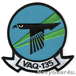画像1: VAQ-135 BLACK RAVENS 部隊パッチ（ラージ）