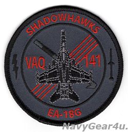 画像1: VAQ-141 SHADOWHAWKS EA-18Gショルダーバレットパッチ（NEW FDNF Ver./ベルクロ有無）