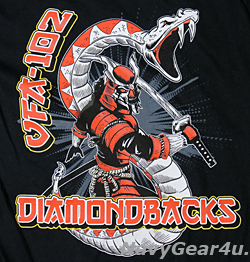 画像2: VFA-102 DIAMONDBACKS SNAKE SAMURAI T-シャツ