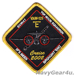 画像1: VAW-125 TIGERTAILS 2002クルーズ/CVW-17 TOP HOOKスコードロン記念パッチ（デッドストック）
