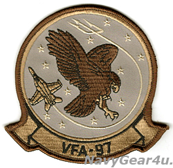 画像1: VFA-97 WARHAWKS部隊パッチ（デザートF/A-18E Ver.）
