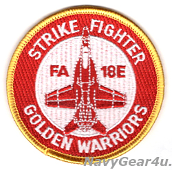 画像1: VFA-87 GOLDEN WARRIORS F/A-18E THROWBACKショルダーバレットパッチ（ベルクロ有無）