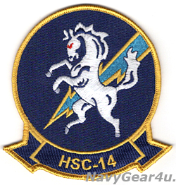画像1: HSC-14 CHARGERS部隊パッチ（ベルクロ有無）