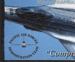 画像2: PACIFIC AIR FORCES F-16 DEMONSTRATION TEAM PACAF 2019ツアー記念パッチ（ベルクロ有無）