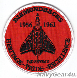 画像1: VFA-102 DIAMONDBACKS 部隊創設65周年記念ヘリテージプライドパッチ（F4D/ベルクロ有無）