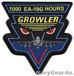 画像1: EA-18G GROWLER EVIL EYES 1000飛行時間達成記念ショルダーパッチ（ベルクロ有無）