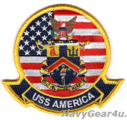 画像1: LHA-6 USSアメリカ部隊パッチ（ジャケット/フライトスーツ用ベルクロ有無）