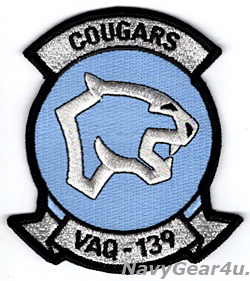 画像1: VAQ-139 COUGARS THROWBACK部隊パッチ（Ver.2ベルクロ有無）