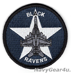 画像1: VAQ-135 BLACK RAVENS THROWBACK ショルダーパッチ（ベルクロ有無）