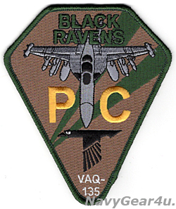 画像1: VAQ-135 BLACK RAVENS EA-18G PLANE CAPTAINパッチ（ベルクロ有無）