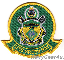 画像1: LPD-20 USSグリーンベイ部隊パッチ（ジャケット/フライトスーツ用ベルクロ有無）