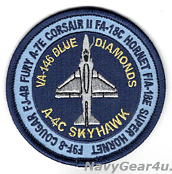 画像1: VFA-146 BLUE DIAMONDS A-4C THROWBACKショルダーバレットパッチ