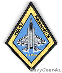 画像1: VFA-97 WARHAWKS F-35Cショルダーパッチ（ベルクロ付き）