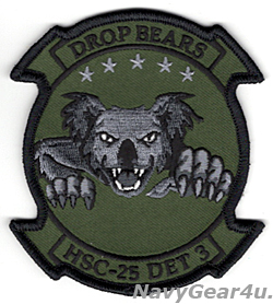 画像1: HSC-25 ISLAND KNIGHTS DET-3 DROP BEARS部隊パッチ（サブデュード/ベルクロ有無）