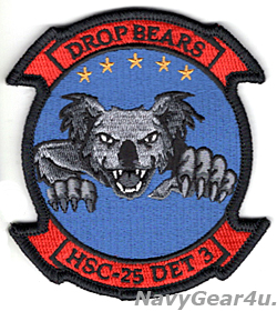 画像1: HSC-25 ISLAND KNIGHTS DET-3 DROP BEARS部隊パッチ（ベルクロ有無）
