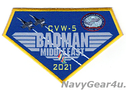 画像1: CVW-5/CVN-76 BADMAN MIDDLE EAST 2021クルーズ記念パッチ（ハイブリッド）