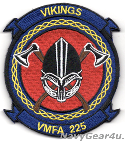 画像1: VMFA-225 VIKINGS 部隊パッチ（ベルクロ有無）