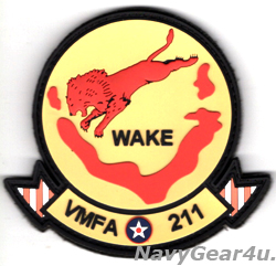 画像1: VMFA-211 WAKE ISLAND AVENGERS PVC部隊パッチ（ベルクロ付き）