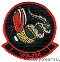 画像1: VFA-204 RIVER RATTLERS部隊パッチ（ベルクロ有無）