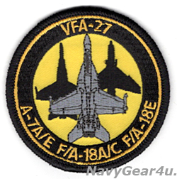 画像1: VFA-27 ROYAL MACES部隊創設55周年記念ショルダーバレットパッチ（ベルクロ有無）